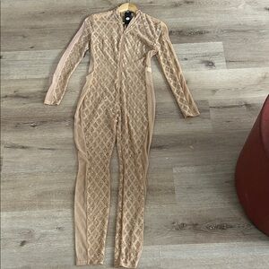 Elegant Tan Jumpsuit